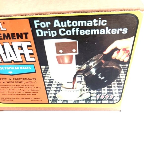 Vintage Fitz-Glass Carafe Automatic Drip Coffee Maker Model 1592 Made USA New - Picture 4 of 9